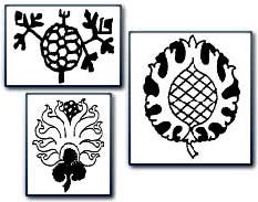 Pomegranate motif from an Oriental rug